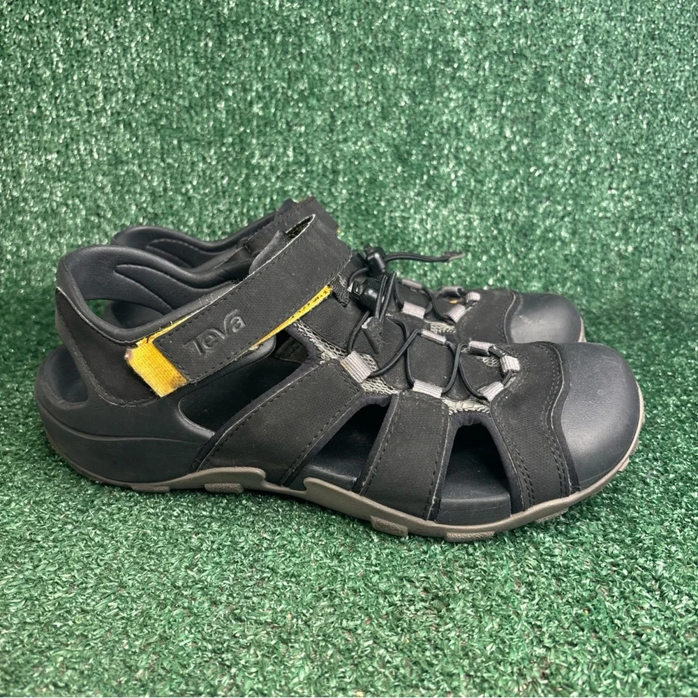 Teva Sandals‎ Mens 9 Flintwood Hiking Slip On Black Comfort Low Top SN 1118941